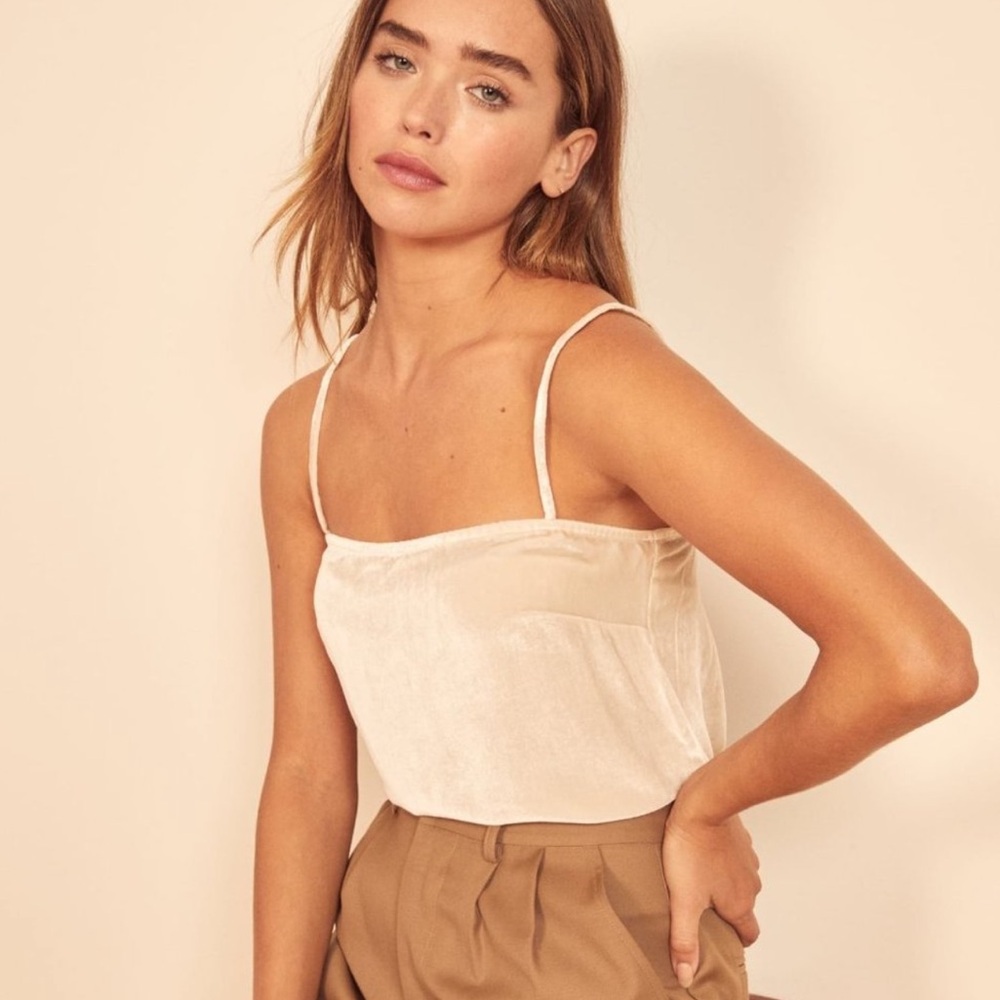 Reformation Velvet Top